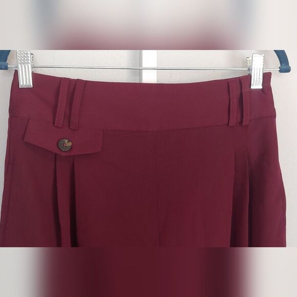ASOS DESIGN Tall Tailored High Waist Balloon Pant Sz 6 Oxblood - Picture 4 of 14
